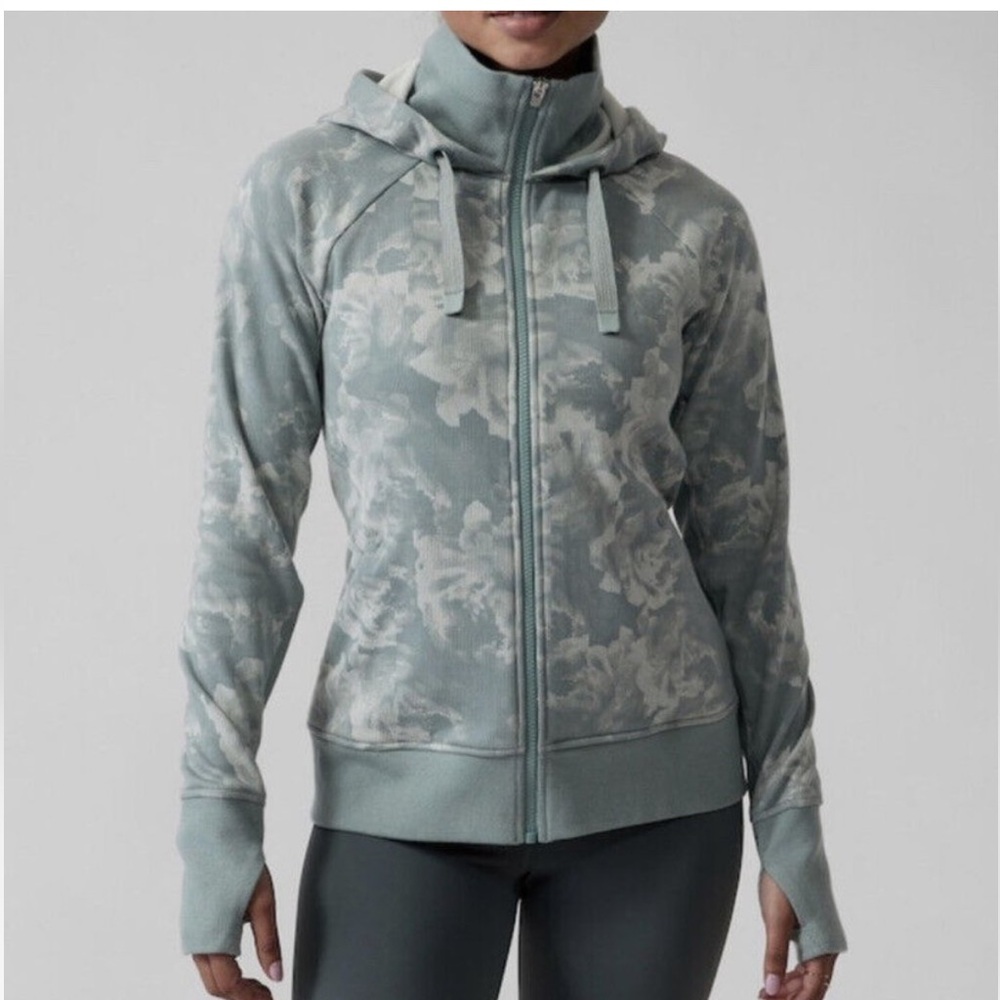 NWOT Athleta Triumph Printed Hoodie Jacket Size SP (A5)